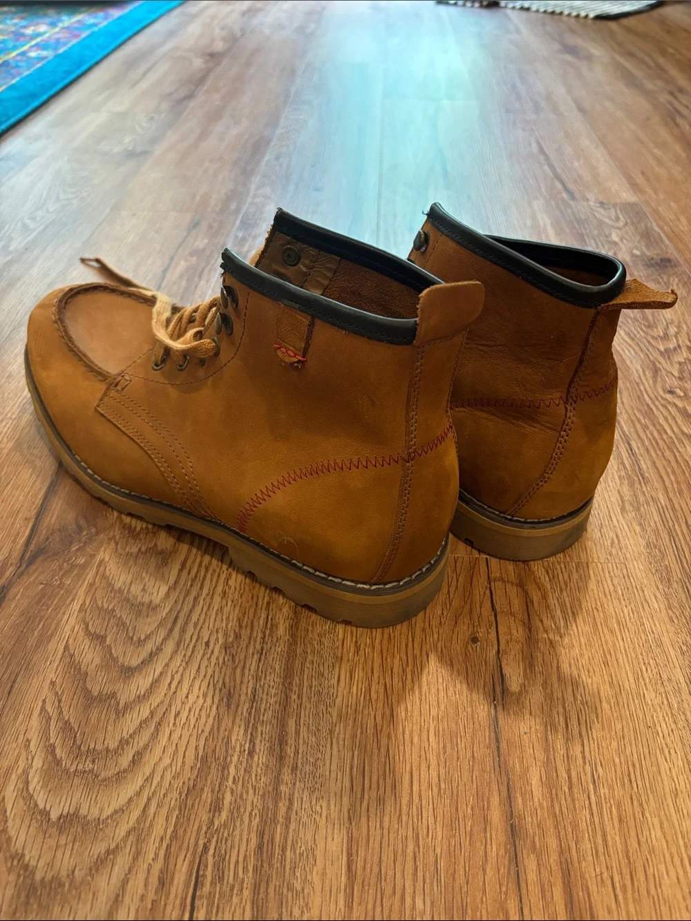 Woolrich Men's Tan Leather Chukka Moc Toe Boots